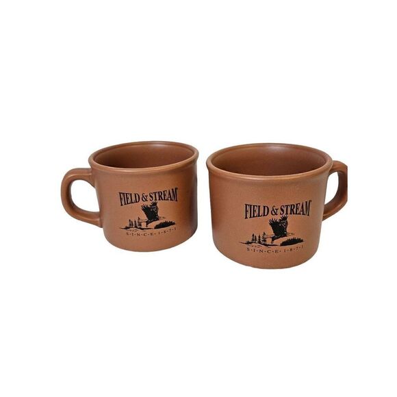 Field and Stream mugs. Set of 2 with eagle design. - Picture 1 of 6